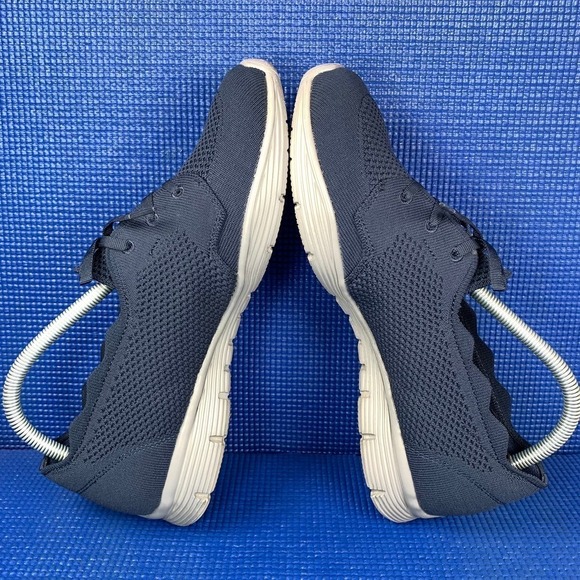 SKECHERS AIR-COOLED Women`s Size 10 Navy Blue Grey Comfort Shoes SN 158184 - Picture 5 of 8